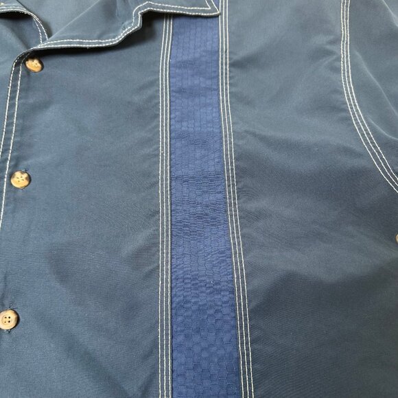 Vintage Umbro Striped Button Up Short Sleeve XL - Picture 4 of 5